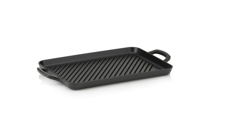 KELA Grilovací deska litinová Calido 35x25 cm černá KL-12469