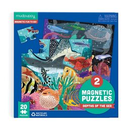 Mudpuppy Magnetické puzzle Hlubiny moří 2x20 dílků