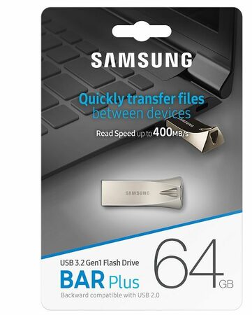 FLASH USB 3.1 Samsung 64GB MUF-64BE3/APC - stříbrný