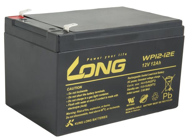 Baterie Avacom Long 12V 12Ah olověný akumulátor DeepCycle AGM F2 - 2. jakost