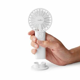 Ventilátor Nedis FNHH1WT ruční, 6 cm, bílý
