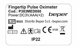 BEPER P303MED050 Pulsní oxymetr 