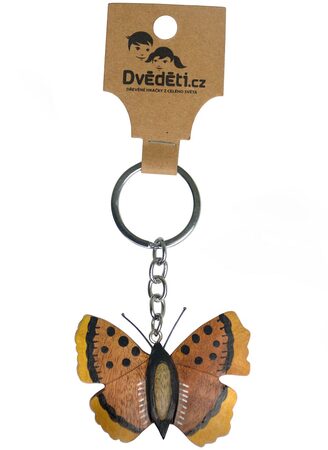 2Kids Toys Dřevěná klíčenka velká Motýl