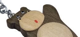 2Kids Toys Dřevěná klíčenka velká Hroch stojící