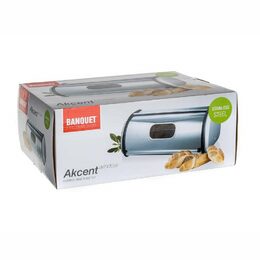 Chlebník Banquet nerezový Akcent W 43,5 cm