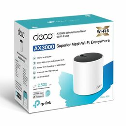 WiFi router TP-Link Deco X55(1-pack) WiFi 6, 3x GLAN, 2,4/5GHz AX3000
