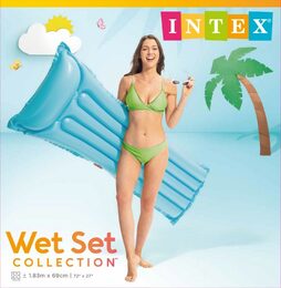 Intex 59703 Econo Lehátko nafukovací 183x69cm asst 3 barvy
