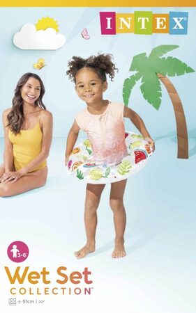 Kruh nafukovací prům. 51cm asst 3 druhy od 3-6 let v sáčku