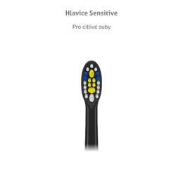 TrueLife SonicBrush Compact-series heads Sensitive black 2 pack