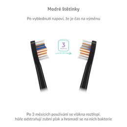 TrueLife SonicBrush Compact Heads Black Whiten