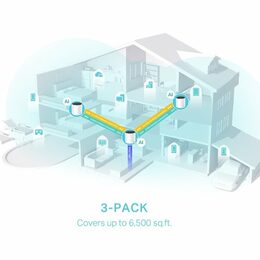 WiFi router TP-Link Deco X55(2-pack) WiFi 6, 3x GLAN, 2,4/5GHz AX3000