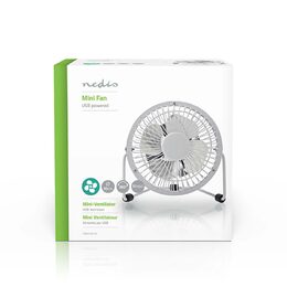 Ventilátor USB NEDIS FNDK1WT10 bílý 10 cm