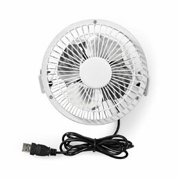 Ventilátor USB NEDIS FNDK1WT10 bílý 10 cm