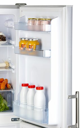 Lednice kombinovaná s mrazákem - šedá- DOMO DO91305C, Objem chladničky: 93 l, Ob