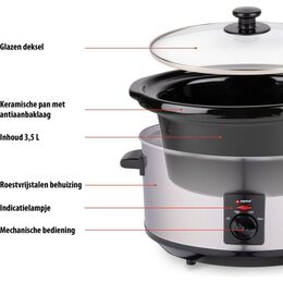 ALPINA Pomalý hrnec Slow Cooker 3,5 l 240W ED-218170