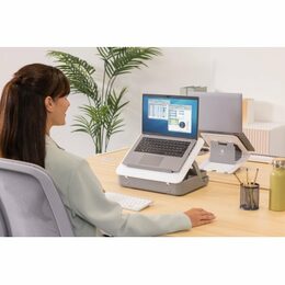 Stojan Fellowes BREYTA 2v1, pro notebook, 5 pozic, bílý