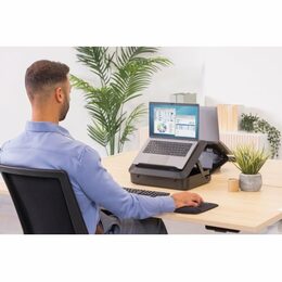 Stojan Fellowes BREYTA 2v1, pro notebook, 5 pozic, černý