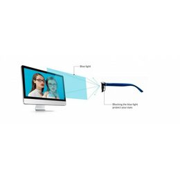 Z-ZOOM herní brýle +2.5 redukující digitální záření, barva matná černá a oranžová, ZZM-04134