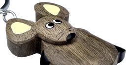 2Kids Toys Dřevěná klíčenka velká Myš