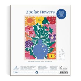 Galison Puzzle Květiny zvěrokruhu 1000 dílků