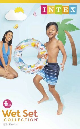 Intex 59241 Lively Print Kruh nafukovací prům. 61cm asst 3 druhy v sáčku 6-10 let