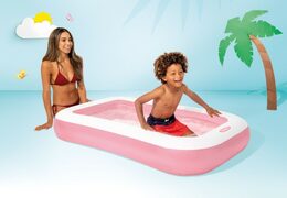 Bazén nafukovací obdélník 166x100x25cm v krabici 24x23x8cm od 2 let