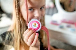 Křída na vlasy beauted růžová plast 5cm na kartě