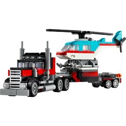 Náklaďák s ploch.korbou a helikop 31146
