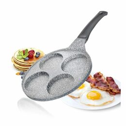 Pánev Banquet na 4 lívance s nepřilnavým povrchem Granite Grey 26 cm