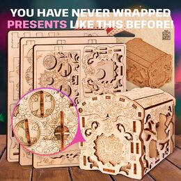 EscapeWelt Dřevěný hlavolam Secret Treasure Box