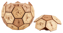 EscapeWelt Dřevěný hlavolam Quest Ball