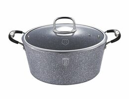 BERLINGERHAUS Sada nádobí s mramorovým povrchem 13 ks Gray Stone Touch Line BH-6176