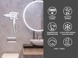BEPER 40490 nástěnný vysoušeč vlasů 2200W