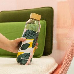 QUOKKA FLOW Skleněná láhev AUTUMN LEAVES 660ml