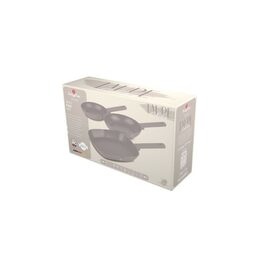 BERLINGERHAUS Sada pánví s titanovým povrchem 3 ks Taupe Collection steak BH-8109