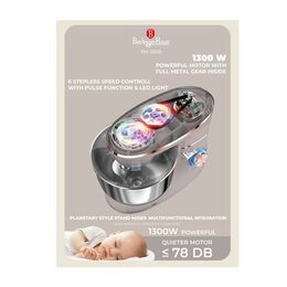 BERLINGERHAUS Kuchyňský robot 1300 W Taupe Collection BH-9508