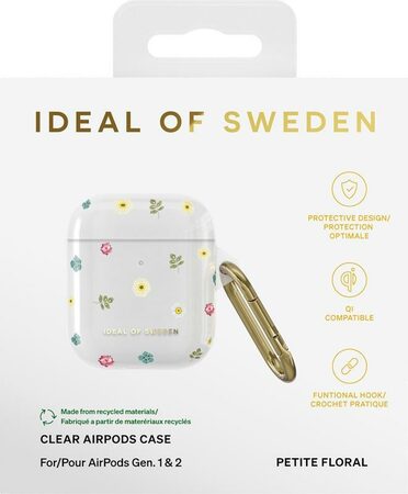 Ochranné pouzdro Clear iDeal Of Sweden pro Apple Airpods 1/2 generation Petite Floral
