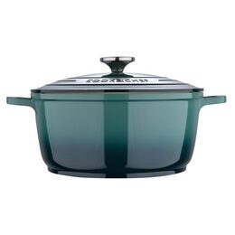 BERGNER Kastrol s keramickým povrchem a poklicí 24 cm Excalibur BG-36101-GR