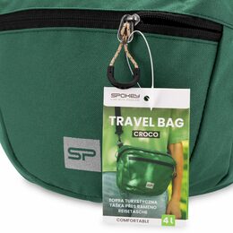 Spokey CROCO Taška přes rameno, 4 l, zelená