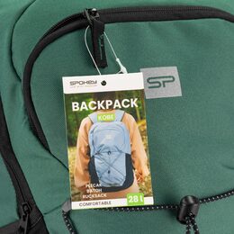 Spokey KOBE Turistický batoh, 28 l, zelený