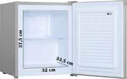 Mini mrazák - stříbrný - PRIMO PR116DV, Objem: 33 l, Třída: E