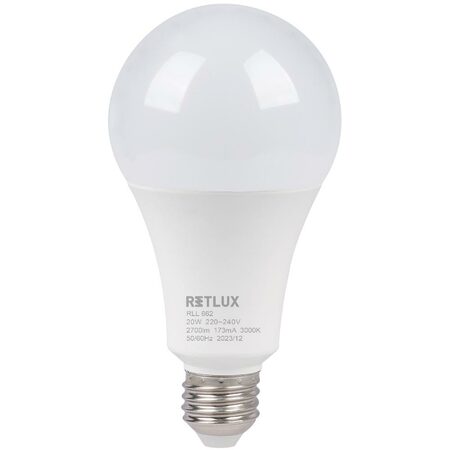 RLL 662 A80 E27 bulb 20W WW D RETLUX