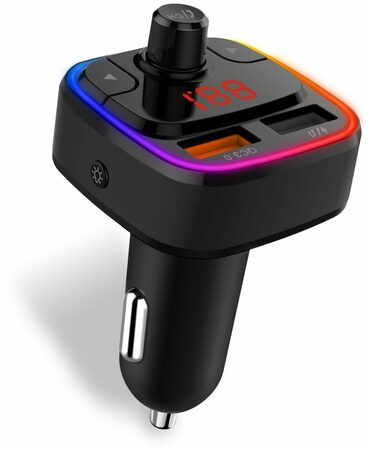 Bluetooth transmitter Connect IT CarRGB 2xUSB+MicroSD černý