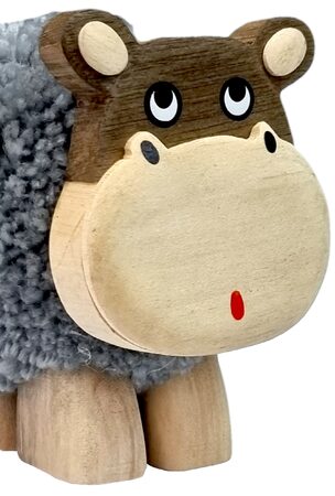 2Kids Toys Dřevěná figurka XL pompon Hroch