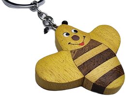 2Kids Toys Dřevěná klíčenka velká Včela