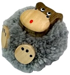 2Kids Toys Dřevěná magnetka velká pompon Hroch
