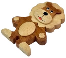 2Kids Toys Dřevěná magnetka velká Lev stojící
