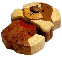 2Kids Toys Dřevěná magnetka velká Pes s kostí