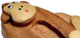 2Kids Toys Dřevěná magnetka velká Opice hnědá