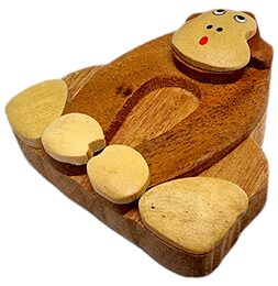 2Kids Toys Dřevěná magnetka velká Opice hnědá